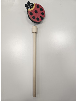 Matita in legno a tema coccinella