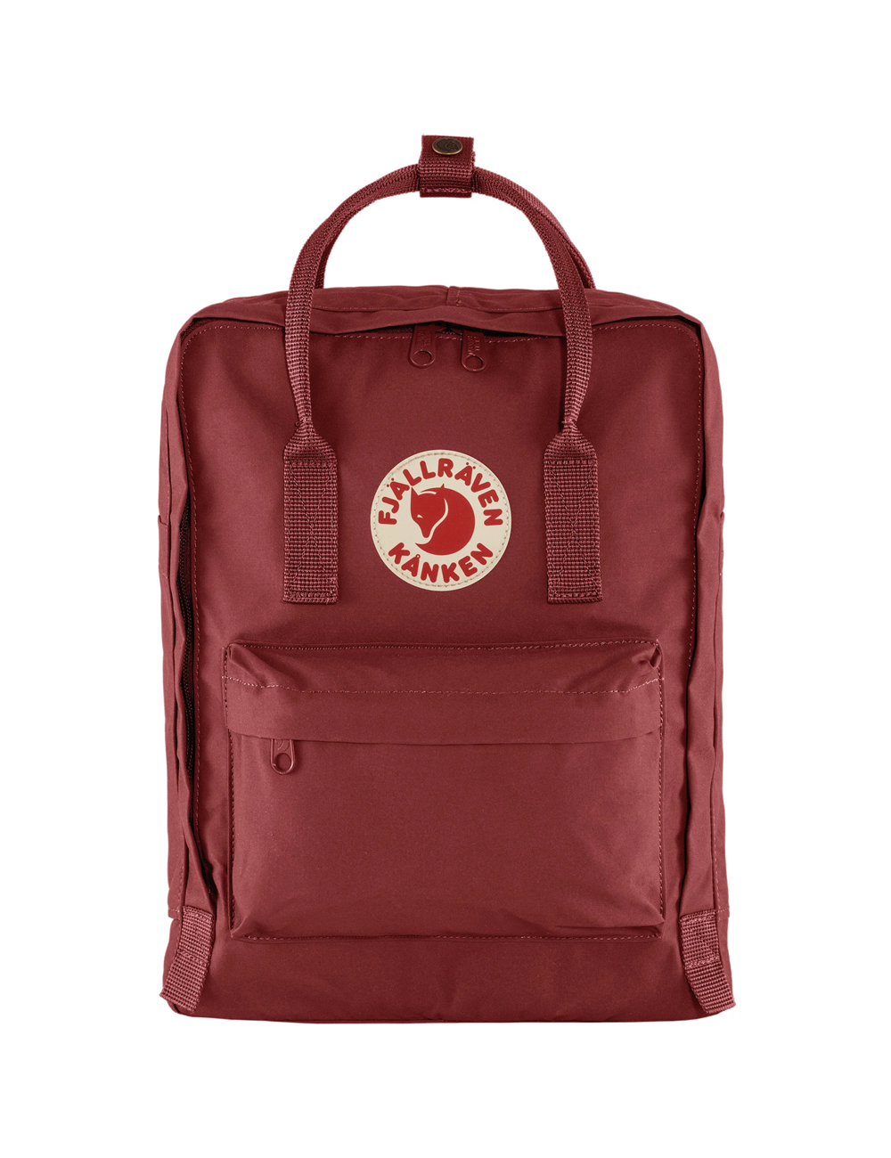 Zainetto Fjällräven KÅNKEN originale vista frontale colore OX RED