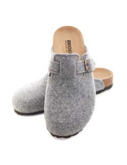Ciabatta Lana cotta 1901 Merinos Grigio Bioline